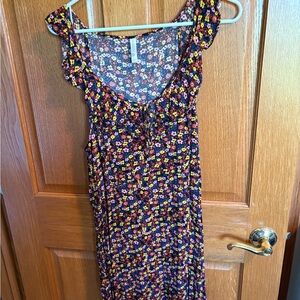 Xhilaration Black Floral Dress